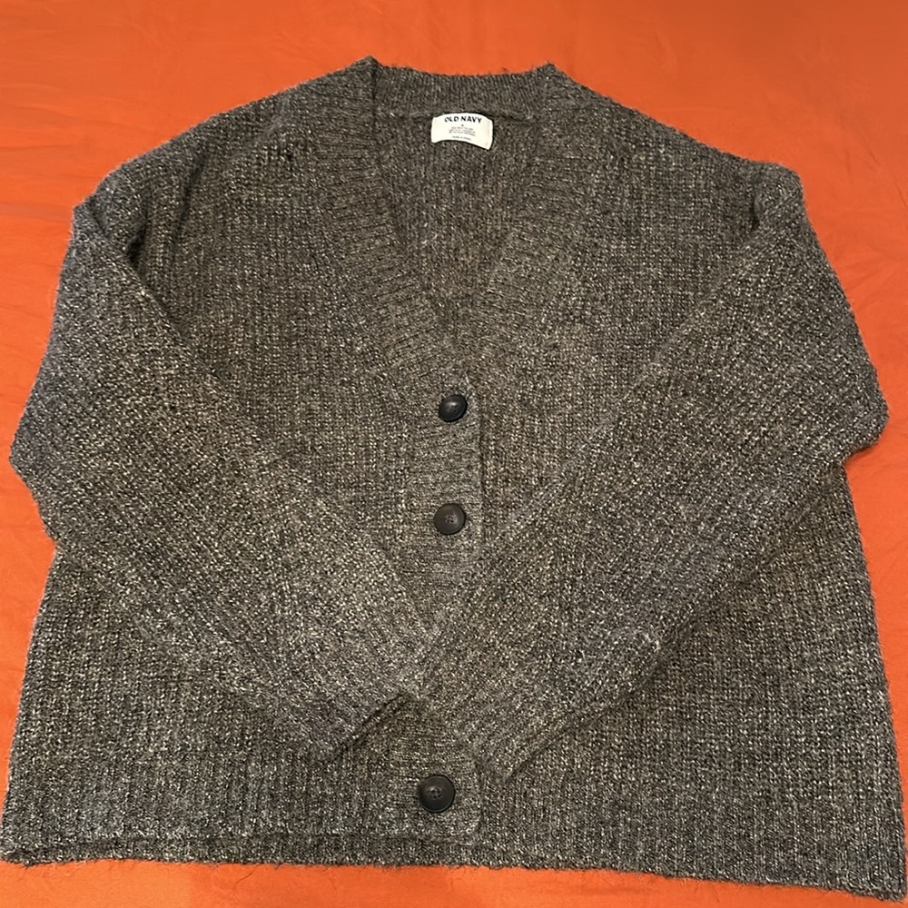 Old navy heavy wool like cardigan sweater - Picture 2 of 4